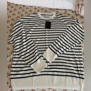Oak and fort stripped sweater NEW
